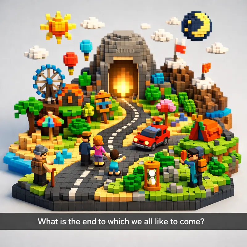 What is the end to which we all like to come?