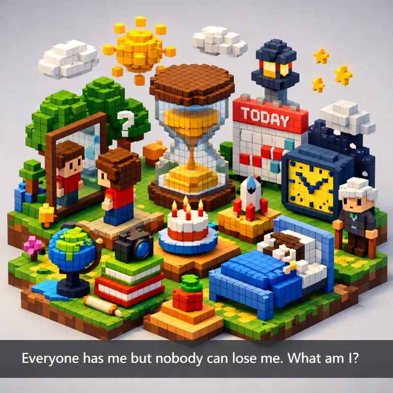 Illustration for riddle: Everyone has me but nobody can lose me. What am I?