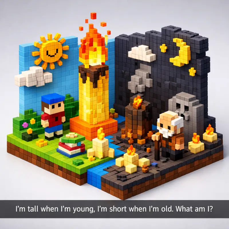 I'm tall when I'm young, I'm short when I'm old. What am I?