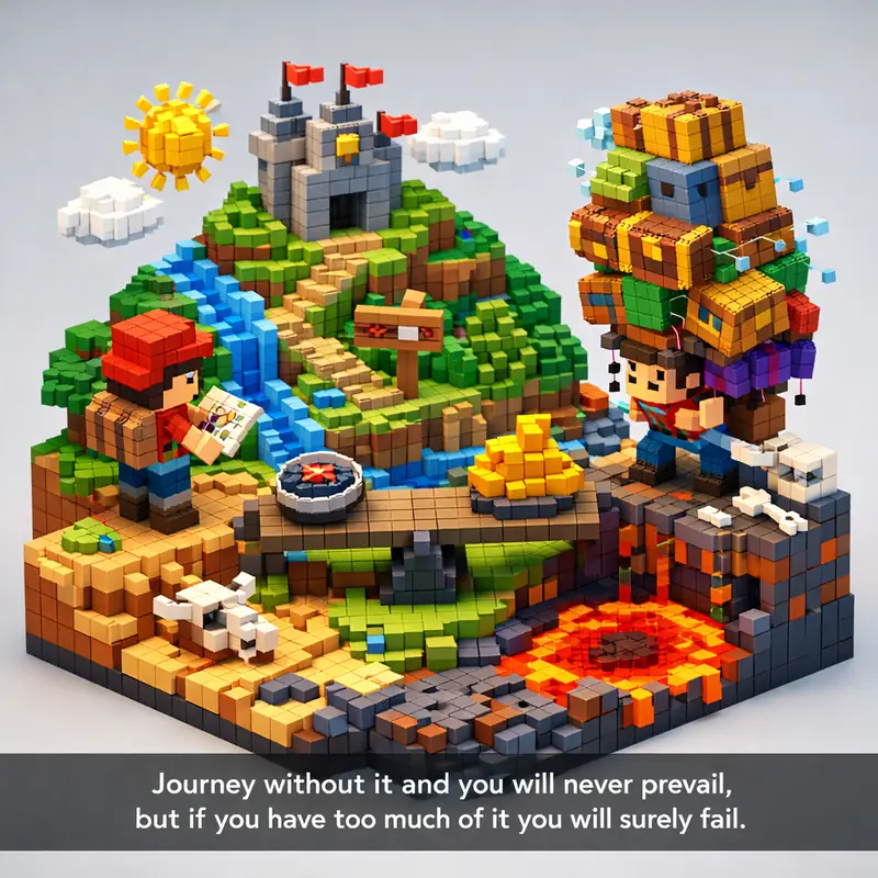 Journey without it and you will never prevail, but if you have too much of it yo...