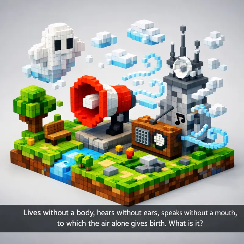 Lives without a body, hears without ears, speaks without a mouth, to which the a...