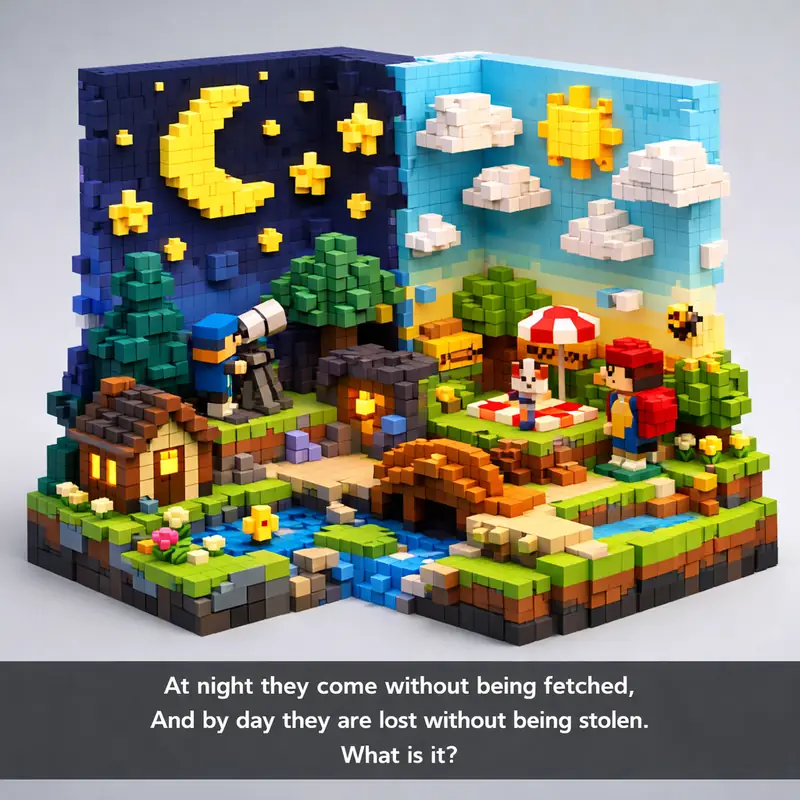 At night they come without being fetched,
And by day they are lost without being...