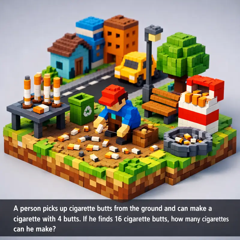 A person picks up cigarette butts from the ground and can make a cigarette with...