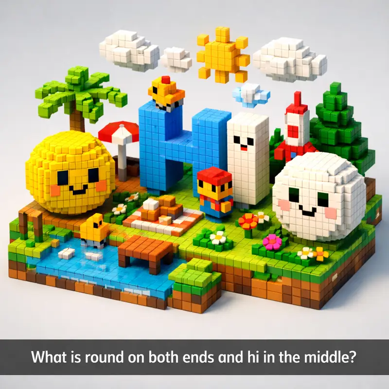 What is round on both ends and hi in the middle?