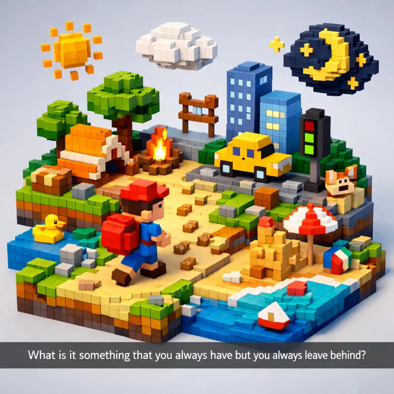 What is it something that you always have but you always leave behind?