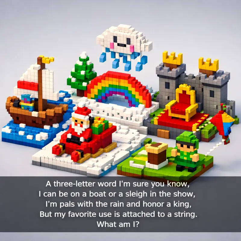 A three-letter word I'm sure you know,
I can be on a boat or a sleigh in the sno...