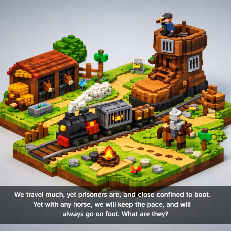 We travel much, yet prisoners are, and close confined to boot. Yet with any hors...