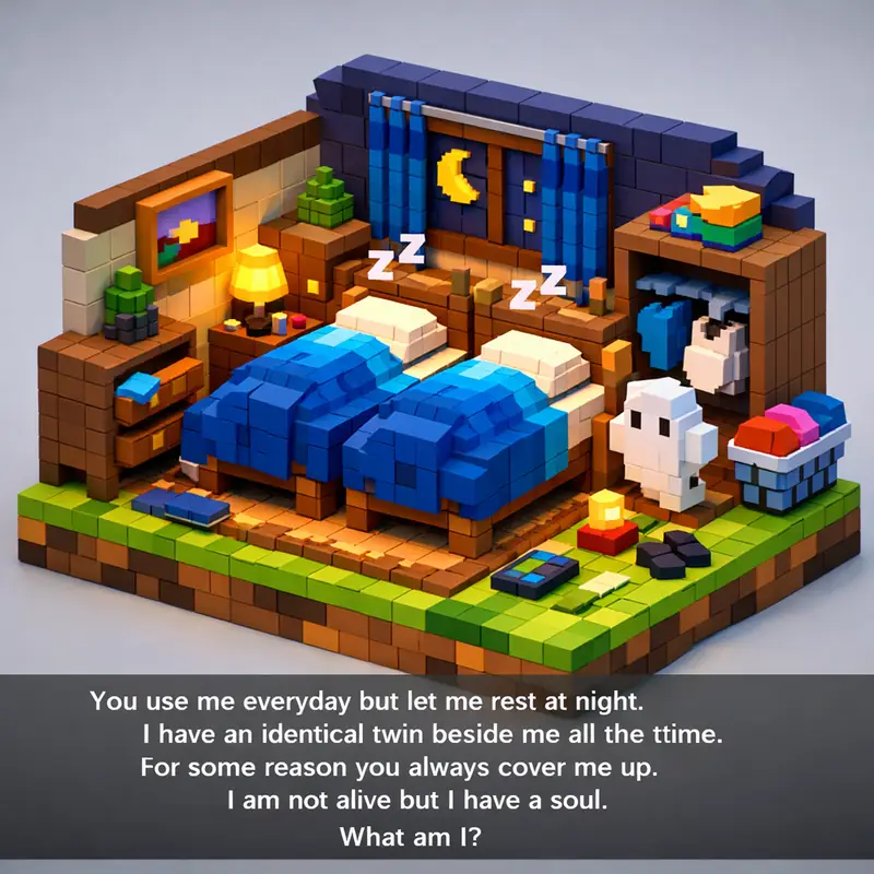 You use me everyday but let me rest at night. I have an identical twin beside me...